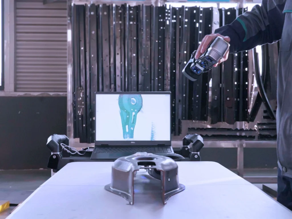 Endüstriyel kalite kontrol için taşınabilir 3D scanner